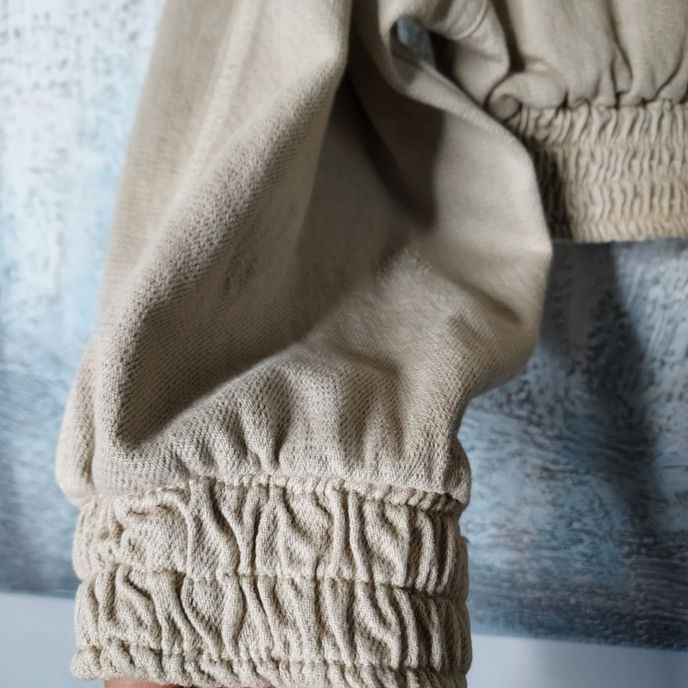 Zara Bomber Ripped Jacket Sz-L - Picture 7 of 10